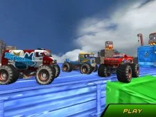 Monster Truck Stunts Sky Driving